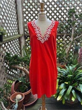 chinese dress ladies Bayside Striped Linen Dress